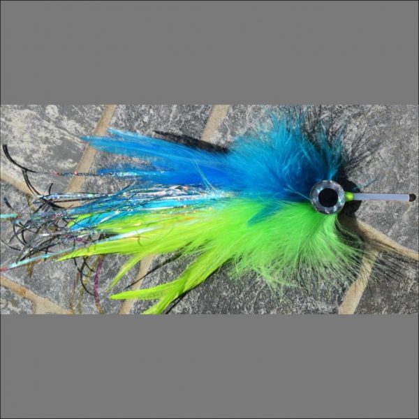 Aki blue and chartreuse
